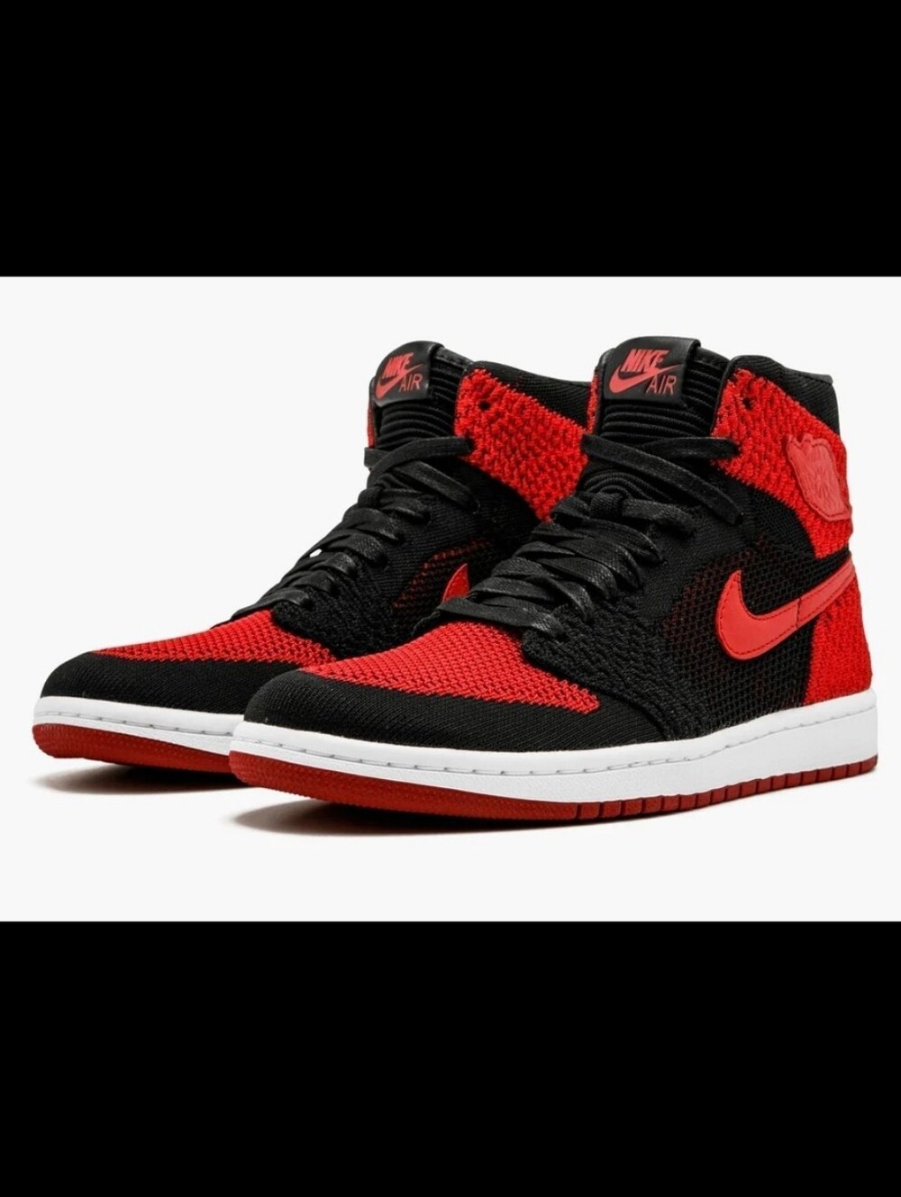 Nike Air Jordan Red Knit Sneakers 12